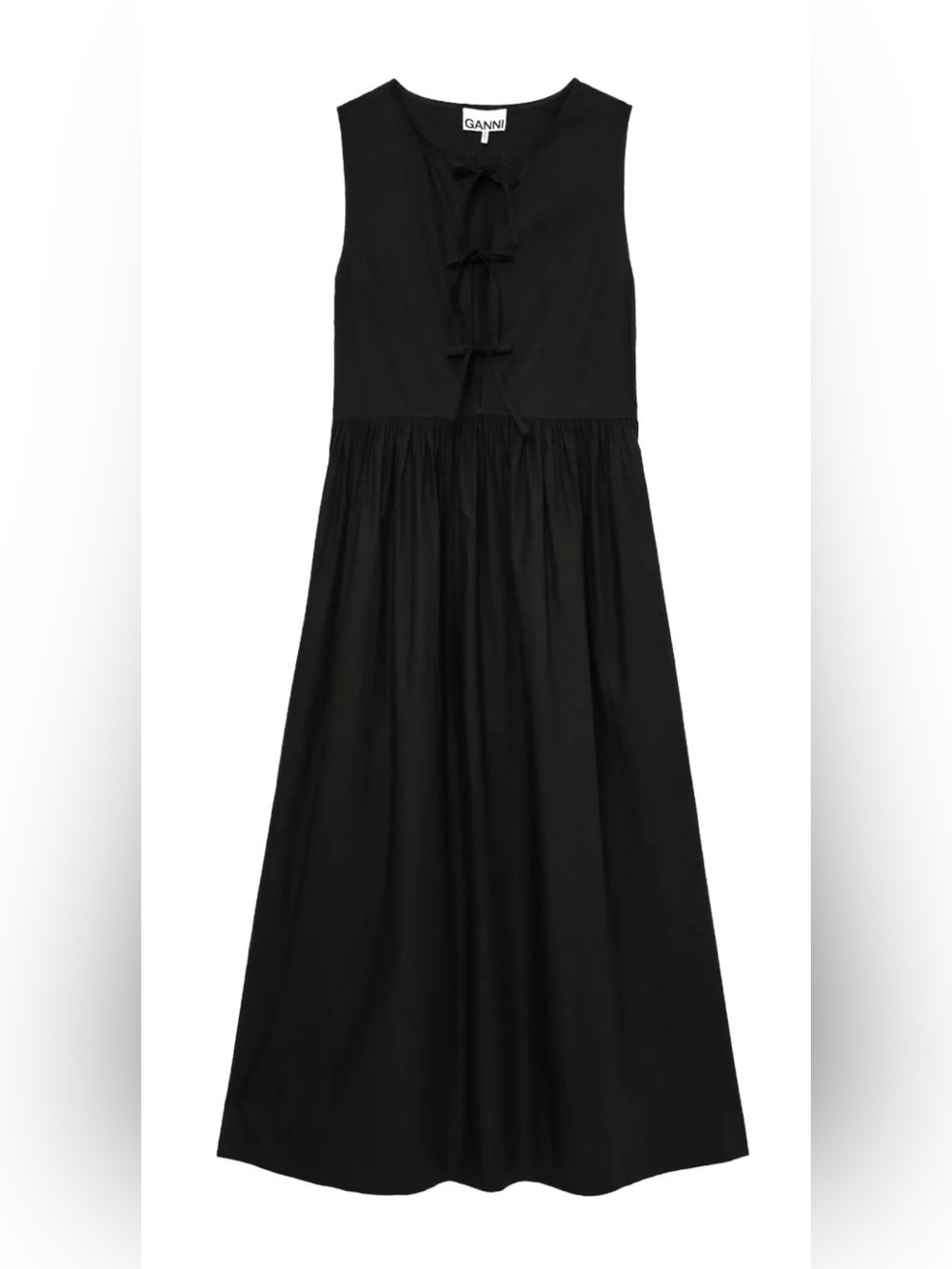 Ganni Cotton midi dress, 38 - Picture 1 of 3